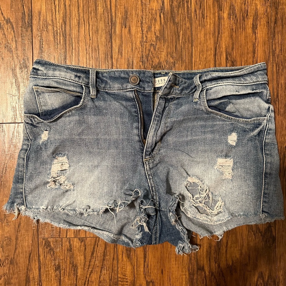 Guess denim cutoff shorts, Sz: 28